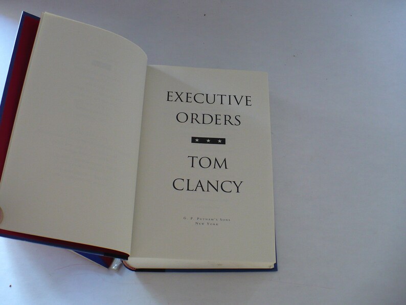 Tom Clancy, Executive Orders, First Edition, Full Number Line, 1996 ...
