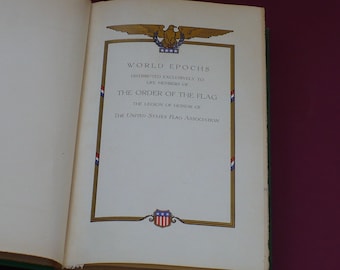 Book Sets & Collections, World Epochs, 1936, 4000 BC, 180 AD, 12 Vols, History Bks Pub The Legion of Honor, United States, Order of the Flag