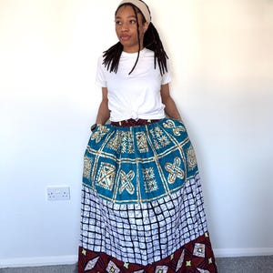 African Print Ankara Maxi Skirt || Spring, Summer Long Skirt