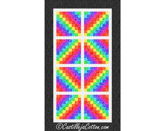 Double X Chromolune Runner Quilt ePattern, 5701-2e, digital pattern, pieced table runner quilt pattern, Patricia Lose Chromolune