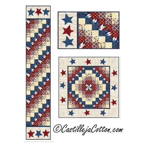Stars and Stripes Quilt Pattern Etsy