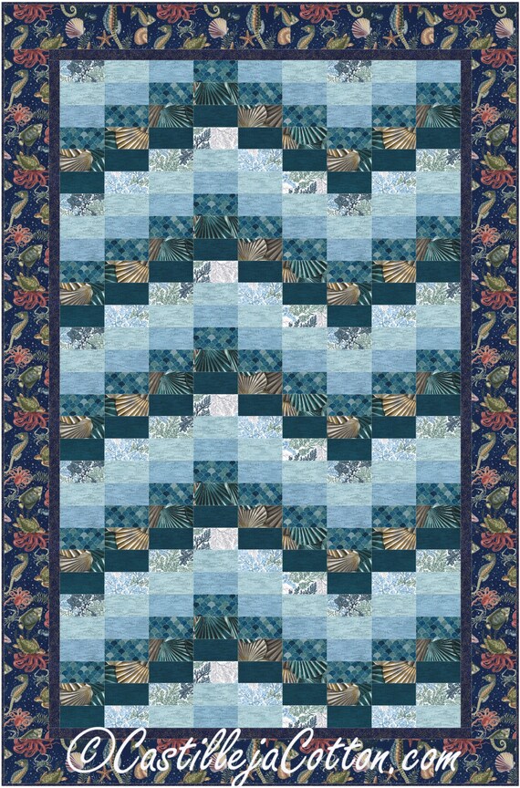 Ocean Beach Quilt ePattern 50821e bargello quilt pattern Etsy