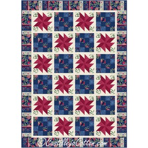 Windrad Granatapfel Quilt Anleitung, 5927-2e, digitales Muster, florale Runde Quilt Anleitung, Pomegranate von Northcott