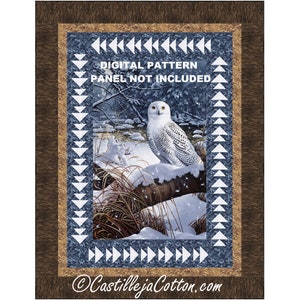 Shannon Fabrics Luxe Cuddle Snowy Owl Charcoal Minky Fabric