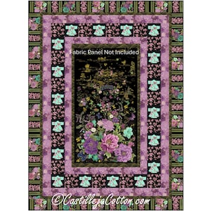 Kimonos Quilt Muster , 5951-1e, digitales Muster, Lap Panel Quilt Muster, Timeless Treasures Fabrics Shizuka