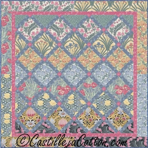 On Point Nickels Quilt ePattern, 4930-1e, digital pattern, wall quilt pattern, 5&quot; squares quilt pattern, Fat eighth friendly