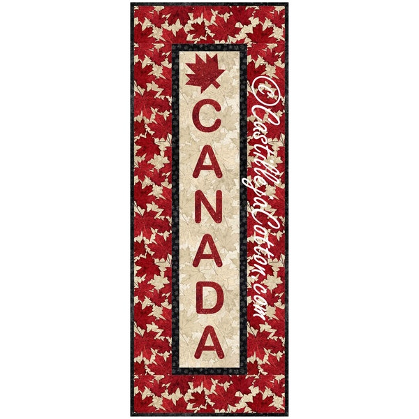 Canada Panel Quilt ePattern, 4816-7e, digital pattern, mini wall Quilt Pattern, Northcott Fabrics Stonehenge Oh Canada 12