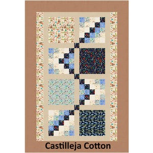 Pond Fishing Quilt Pattern, 5418-5e, digital pattern,  twin quilt pattern, Timeless Treasures Fabric Lake Life