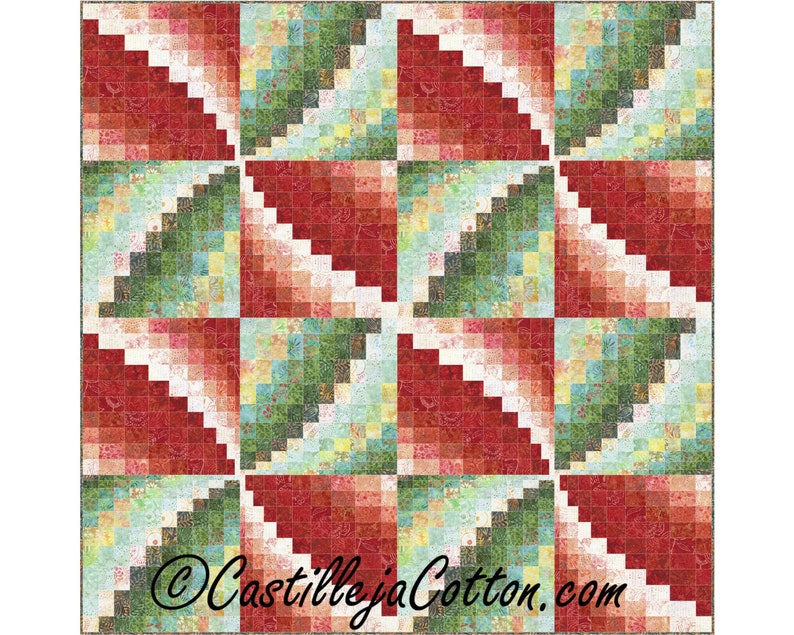 Bargello Pinwheels Quilt Epattern 4867 4e Digital Pattern Etsy