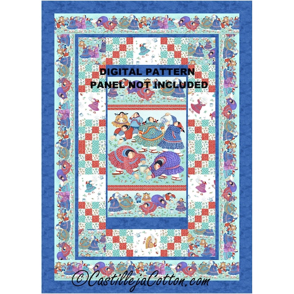 Berry Pickers Quilt ePattern, 5813-2e, digital pattern,  lap Quilt Pattern, Northcott Fabrics Berry Pickers