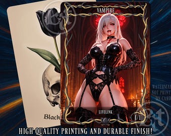 Vampire (1/1 Lifelink) White Black MTG Token