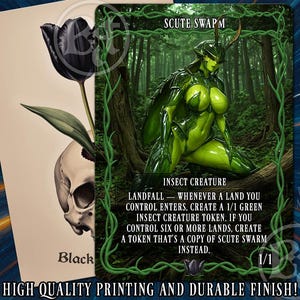 Scute Swarm-kopia (1/1 Insekt) Grön MTG-polett