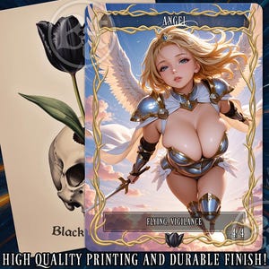 Angel (4/4 fliegend, wachsam) weißer MTG Token