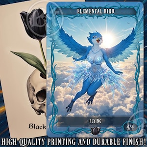 Mtg Elemental Flying Token - Etsy