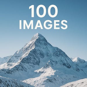 Foto digitale di montagne innevate, paesaggio invernale, natura, relax, per uso decorativo, sfondo per desktop, stampa d'arte (100 immagini)