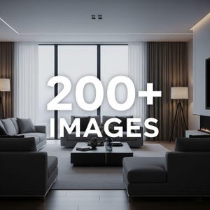 Mockup Salotto Moderno Digitale, Immagine Rendering Interni, Scena Sfondo per Design,Download Istantaneo per design minimalista