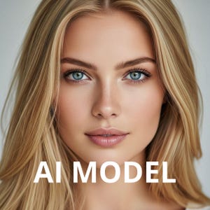 Modelo de IA exclusivo. 20 imágenes para marketing, comercio electrónico, redes sociales, imágenes generativas de IA fotorrealistas, descarga instantánea.