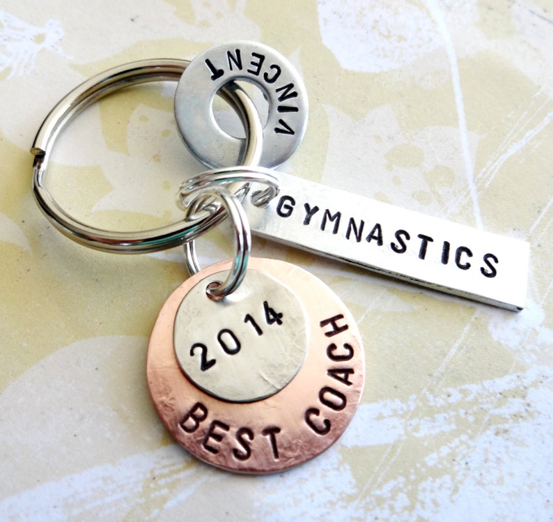 GYMNASTICS COACH Keychain Key Chain Gymnastics Etsy