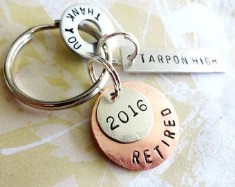 RETIREMENT GIFT Keychain - Key Chain - Teacher, etc.