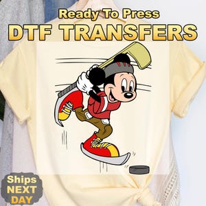 Mickey Hockey Shirt - Etsy