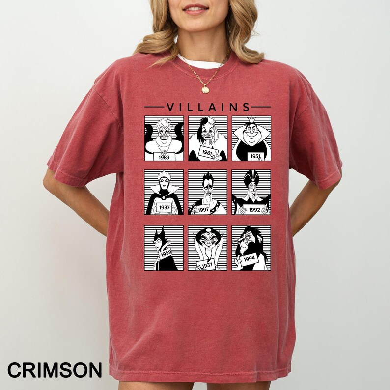 Villains Heat Press Transfer, Disney Villains DTF Transfer, Ready to Press High Quality Direct to Film Prints image 8