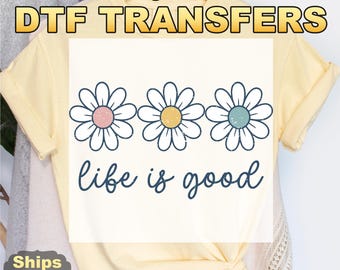 Summer Is Good DTF Transfers, Retro Summer Is Good Graphic Tee Heat Press Transfers, Trendy Vintage Cartoon, Cute Family Vacation Top