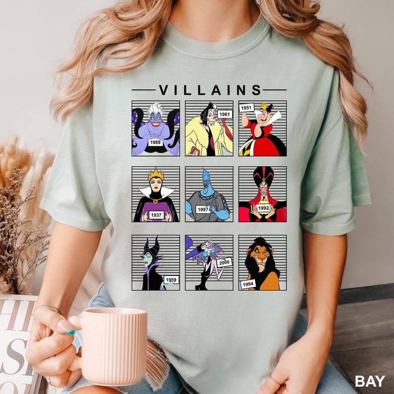 Villains Heat Press Transfer, Disney Villains DTF Transfer, Ready to Press High Quality Direct to Film Prints image 4