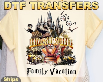 Vintage Disney Universal Studios 2025 Ready to Press Transfer,  Universal Studios Direct to Film Prints, DTF Heat Press Transfers