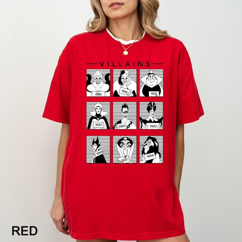 Villains Heat Press Transfer, Disney Villains DTF Transfer, Ready to Press High Quality Direct to Film Prints image 6