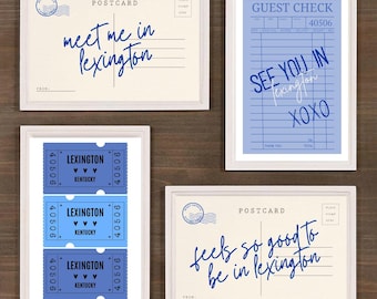Kentucky Wildcats Wall Art Prints, Lexington Dorm Decor (Digital Download)