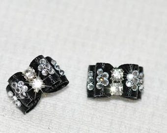 Show-Bögen für Malteser Doppelvolumen, Show-Quality-Bögen, Haustier-Haarschleife, Yorkie Biewer Shih Tzu Malteser Showbogen