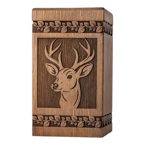Personalize Deer Cremation Urn for Human Ashes : Memorial Keepsake-
