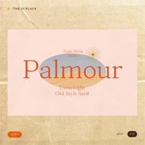Palmour – Garalde Serif