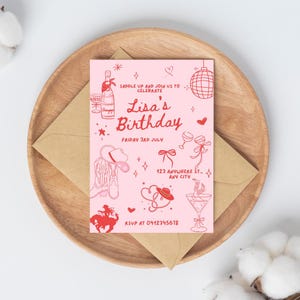 Saddle Up Birthday Invitation - Editable Pink Western Party Template