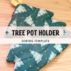 Gabarit de couture pour porte-pot en forme d'arbre