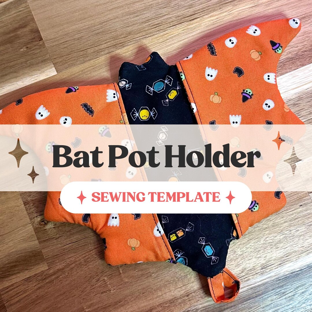 Bat Pot Holder Sewing Template - Etsy