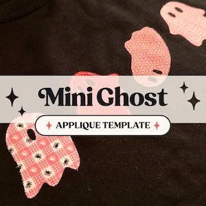 Mini Ghost Applique Template