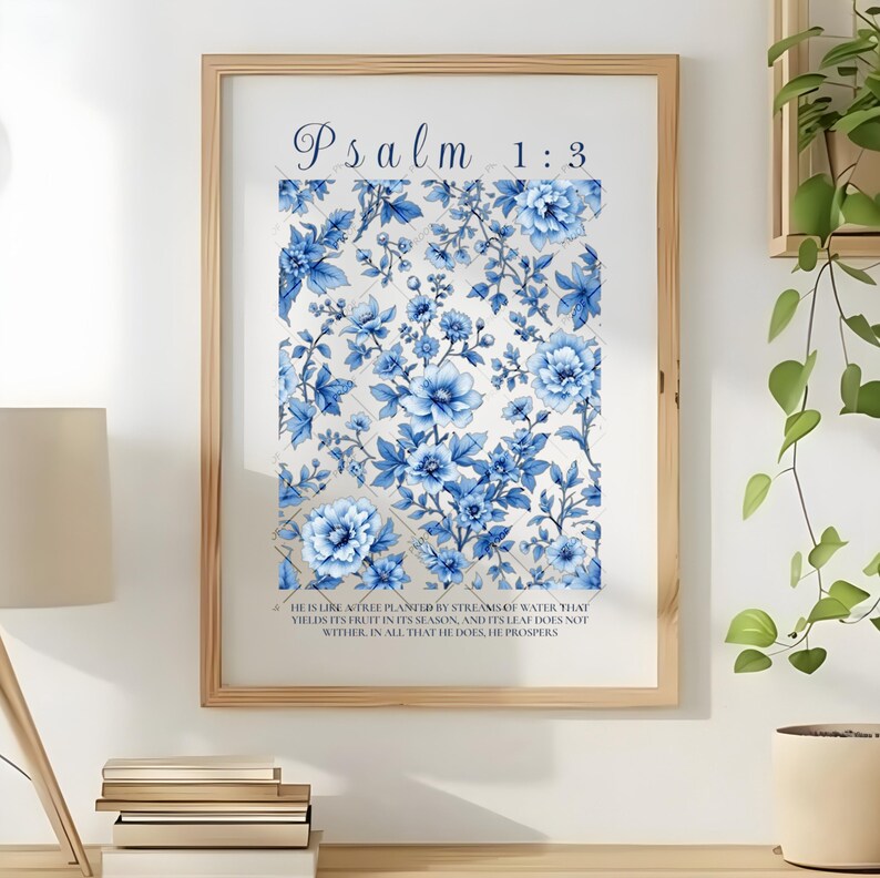 Bible Verse Digital Download, Psalm 1:3, Christian Wall Art (commercial ...