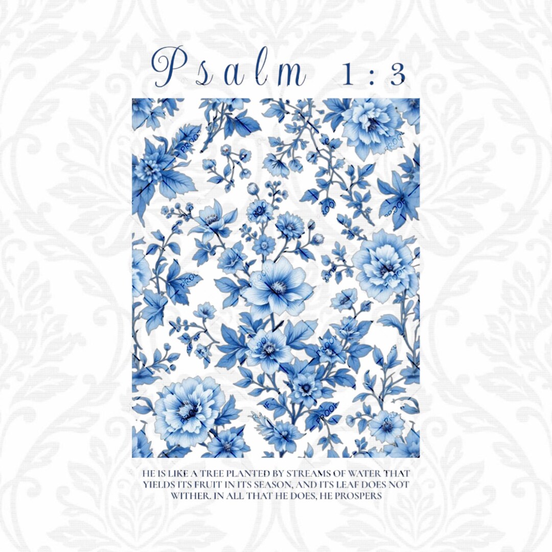 Bible Verse Digital Download, Psalm 1:3, Christian Wall Art (commercial ...