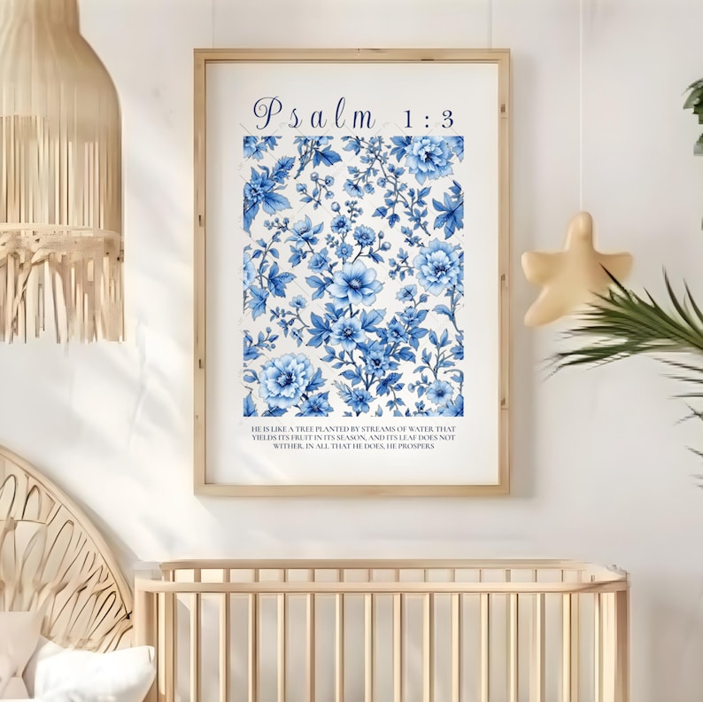 Bible Verse Digital Download, Psalm 1:3, Christian Wall Art (commercial ...