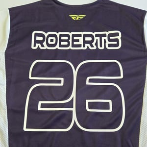 Personalized Custom Iron on Motocross Jersey Name and Number