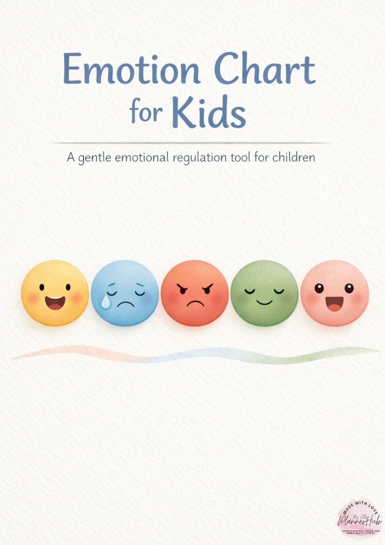 Kids Emotion Chart | Feelings Visual Aid (instant Download) - Etsy