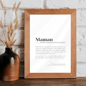 Mom definition poster - original Christmas gift for mom - Mother&#39;s Day gift - birthday gift for mother - gift idea