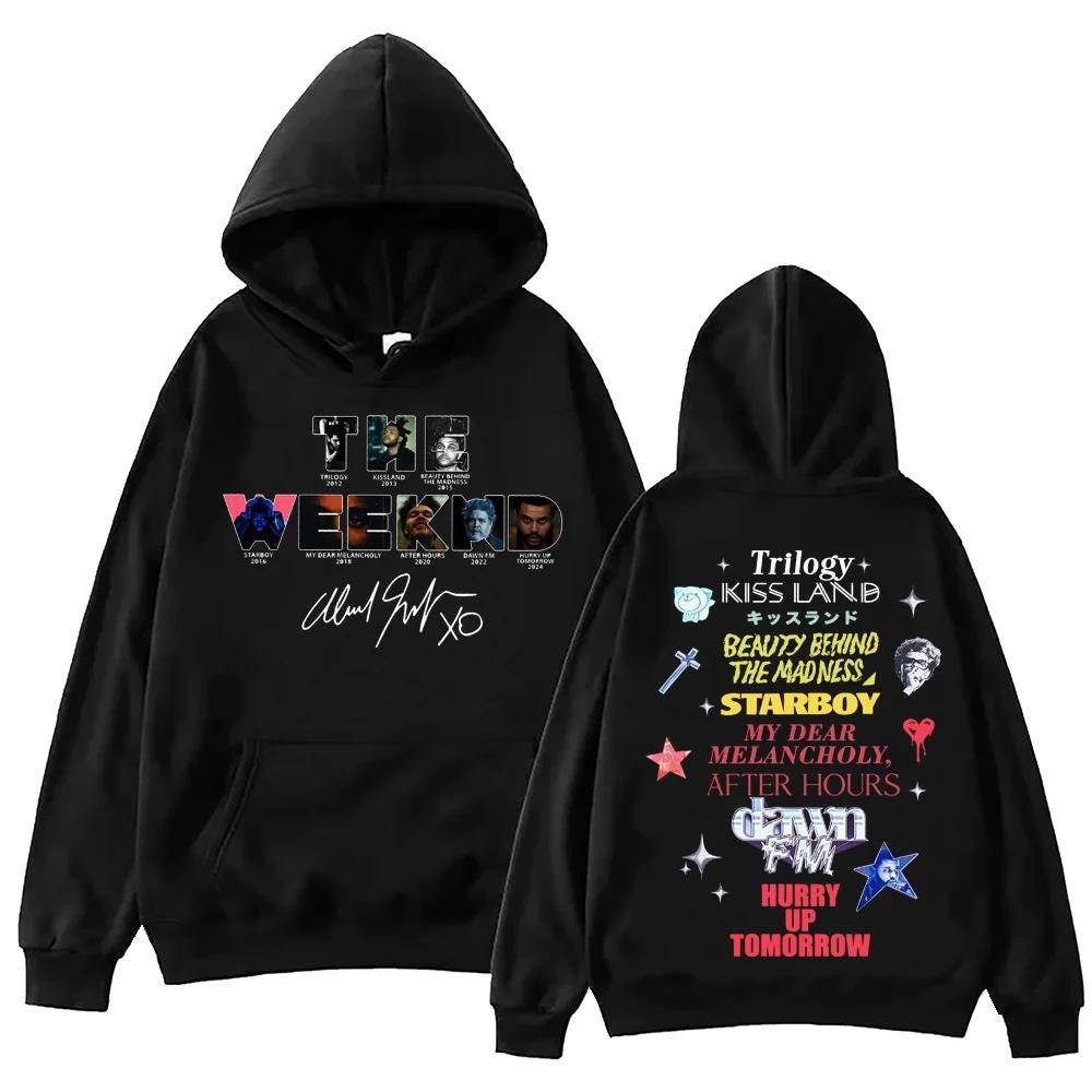 Discover Weeknds XO Album Double Sided Hoodie