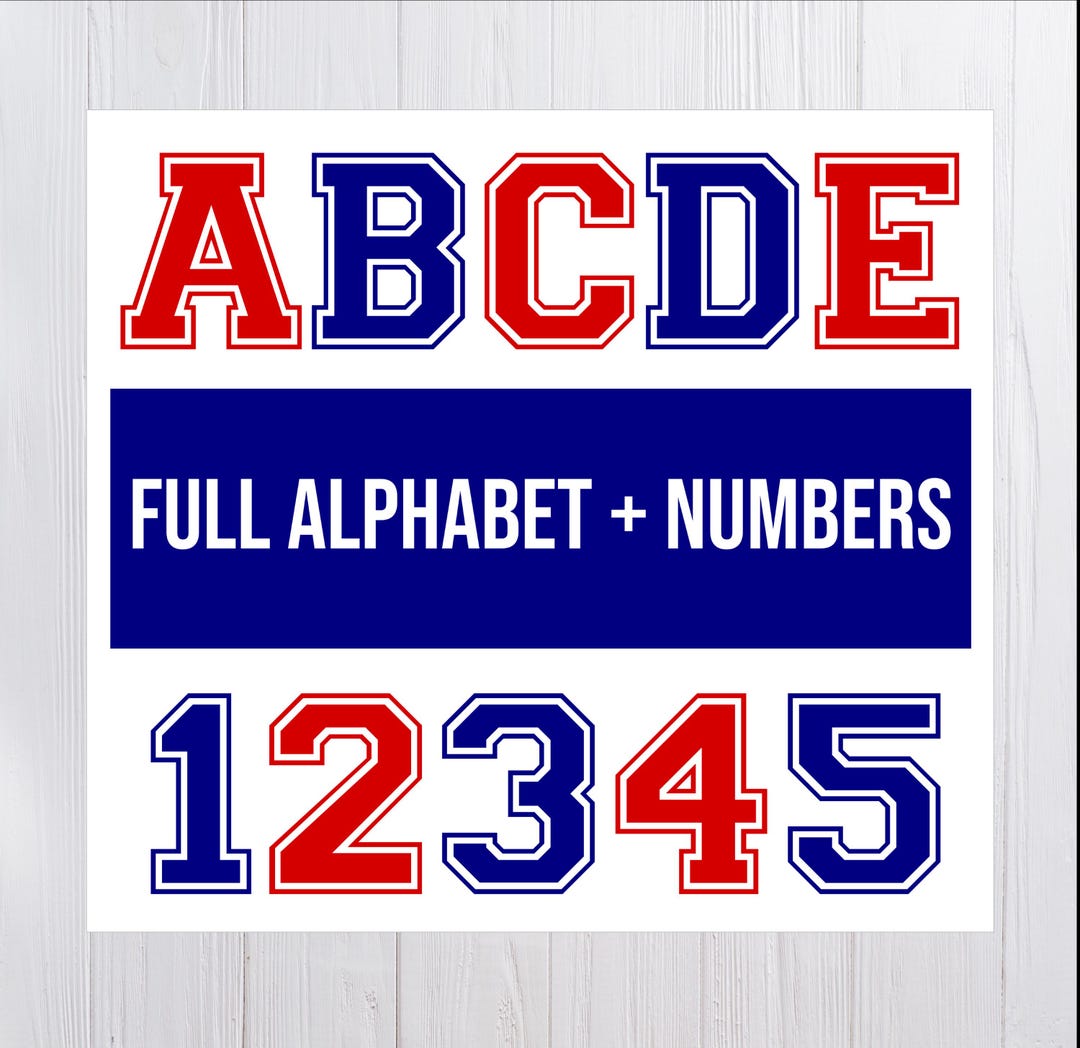 Varsity Font Svg, Jersey Font Svg, Sports Svg Alphabet, Varsity Letters ...