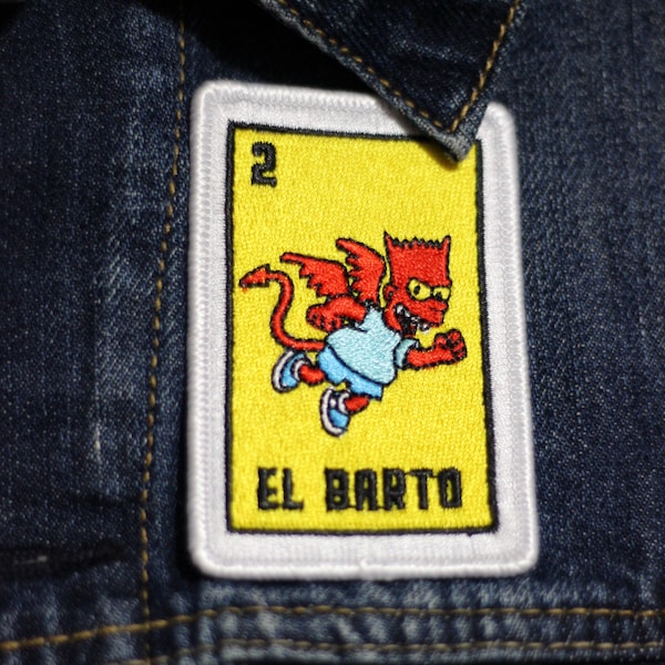 Bart Simpson El Barto Tarot Card El Diablo embroidered iron-on patch cool gift The Simpsons Devil