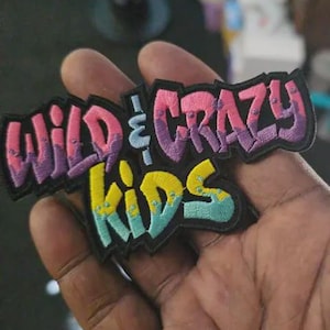 Wild & Crazy Kids Embroidered Patch: 90s Nickelodeon TV Show Applique