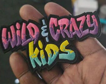 Wild & Crazy Kids Embroidered Patch: 90s Nickelodeon TV Show Applique