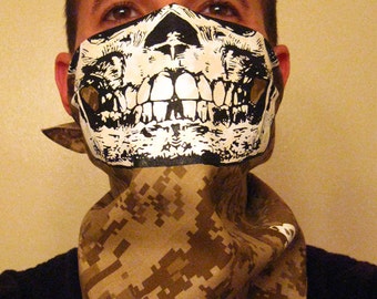 DESERT DIGITAL CAMO Military Marpat Camouflage Half Face Skull Bandana wrap scard dust shield shemagh digicam us army marines bdu tactical