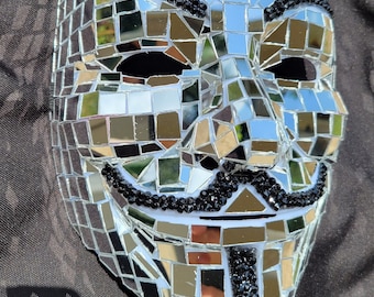 Custom Mirrored Anonymous Guy Fawkes Mask masquerade ball Shattered glass luxury